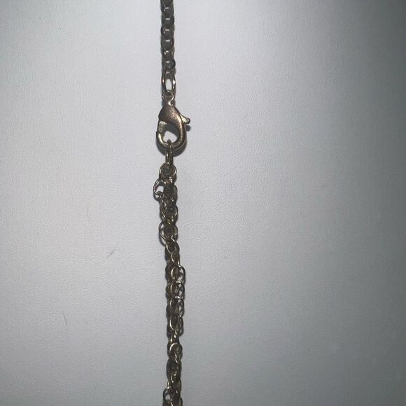 Chunky Natural Stone and Beaded Y Fringe Necklace - Picture 10 of 11